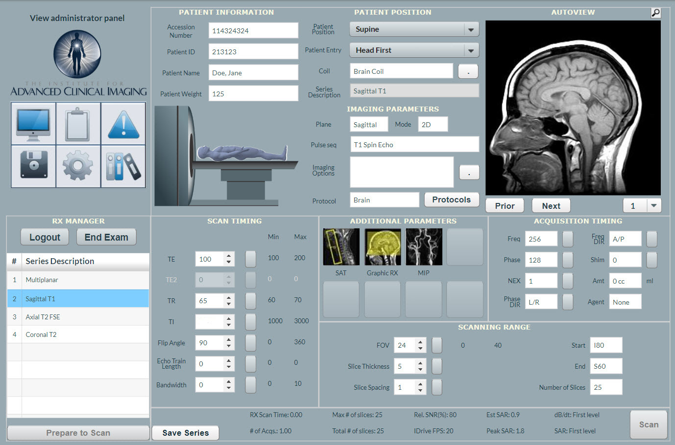 GE MRI Simulator